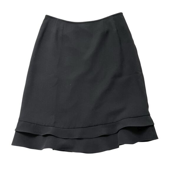 Kasper Skirt Suit Set Size 12 Pink Jacket Blazer Black Skirt Ruffle Hem Classic - Picture 10 of 15